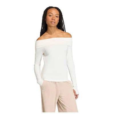 тениска,мъжки,тениски,дамски,тениски,adidas,originals,off,shoulder,long,sleeve,t,shirt,white,(cloud,white)