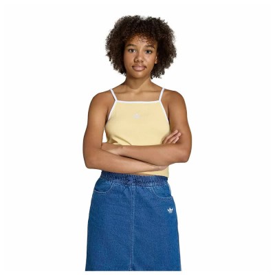 тениска,мъжки,тениски,дамски,тениски,adidas,originals,slim,mini,rib,sleeveless,t,shirt,orange,(orange,tint)