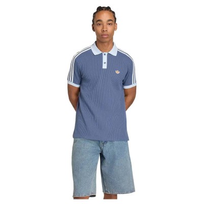 дамски,блузи,с,яка,мъжки,блузи,с,яка,adidas,originals,waffle,short,sleeve,polo,blue,(preloved,ink)