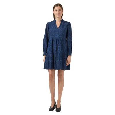 рокля,дамски,поли,и,рокли,yas,holi,long,sleeve,short,dress,blue,(sargasso,sea)