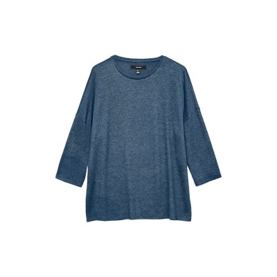 тениска,мъжки,тениски,дамски,тениски,vero,moda,brianna,3,4,sleeve,t,shirt,blue,(dark,denim,detail,w,china,blue,melange)