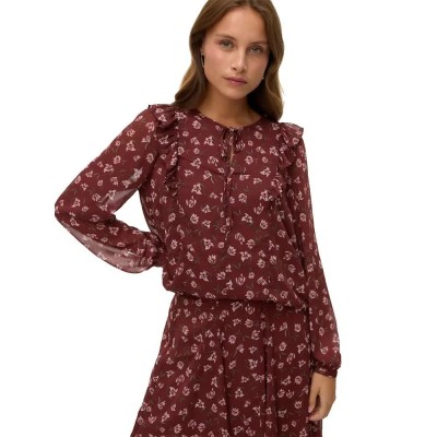 дамски,блузи,vero,moda,ihannah,long,sleeve,blouse,red,(andorra,aop,ihannah)