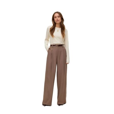 блуза,дамски,пуловери,дамски,плетени,дрехи,vero,moda,silje,sweater,brown,(birch)