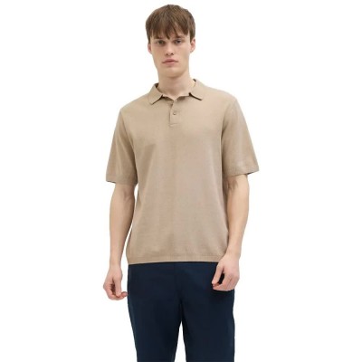 дамски,блузи,с,яка,мъжки,блузи,с,яка,jj,rebel,callum,short,sleeve,polo,beige,(crockery)