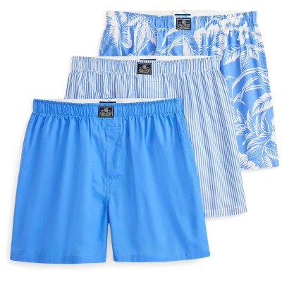 боксерки,мъжко,бельо,polo,ralph,lauren,714830273,boxers,3,units,blue,(harbour,island,blue,stripe,floral)