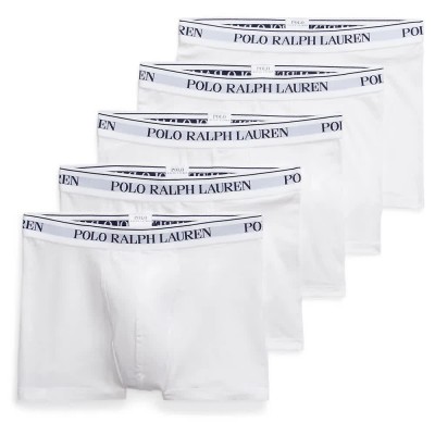 боксерки,мъжко,бельо,polo,ralph,lauren,714864292,trunks,boxers,5,units,white,(white)