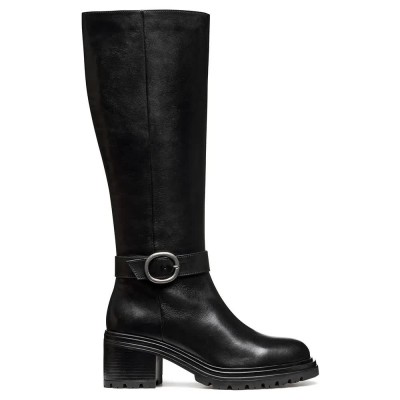 обувки,дамски,боти,geox,damiana,heel,boots,black,(black)