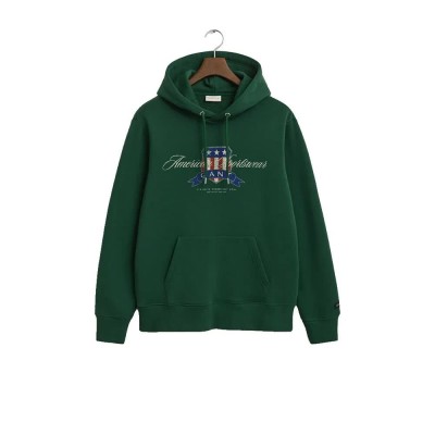суичър,мъжки,пуловери,gant,crest,graphic,hoodie,green,(green)