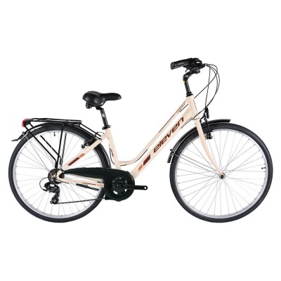 пътни,и,градски,велосипеди,eleven,comfort,700c,sunrace,rdm37,bike,silver,(cream,brown,shine)