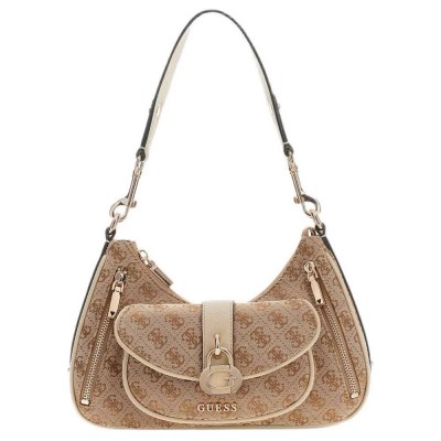 чанта,за,през,рамо,всички,чанти,guess,jessa,shoulder,bag,brown,(latte,logo)