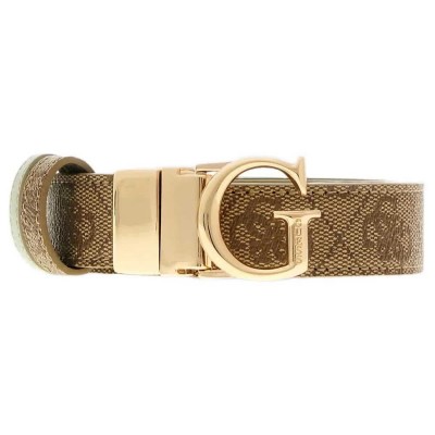 колан,колани,guess,leona,logo,belt,brown,golden,(latte,logo)