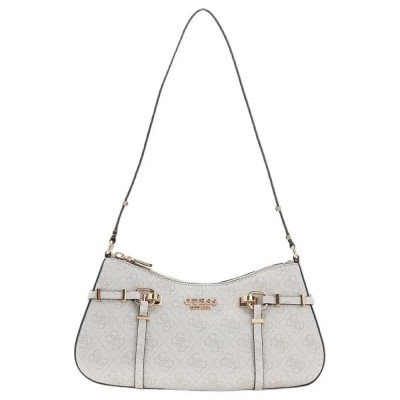 чанта,за,през,рамо,всички,чанти,guess,leona,logo,shoulder,bag,white,(bone,logo)