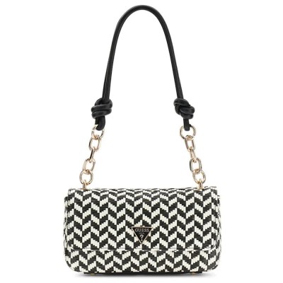 чанта,за,през,рамо,всички,чанти,guess,tessi,shoulder,bag,white,black,(black,multicolor)
