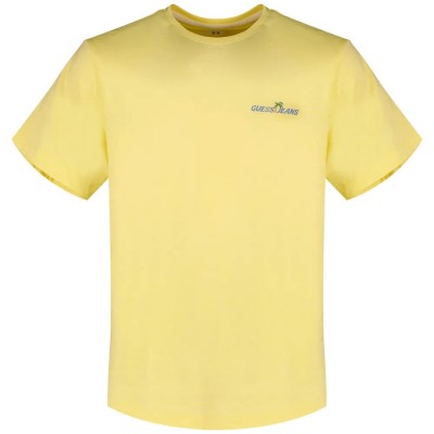 тениска,мъжки,тениски,дамски,тениски,guess,jeans,west,coast,hotel,regular,fit,short,sleeve,t,shirt,yellow,(yellow,field)