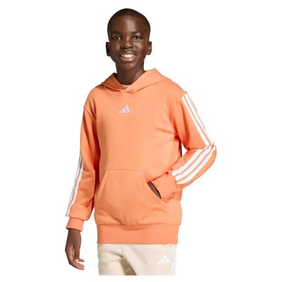 суичър,детски,блузи,adidas,essentials,3,stripes,fleece,hoodie,orange,(dusky,orange,white)