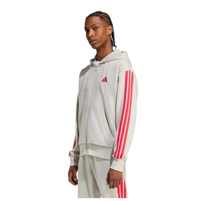 поларена,блуза,мъжки,пуловери,adidas,essentials,3,stripes,fleece,full,zip,sweatshirt,white,(wonder,alumina,pure,ruby)