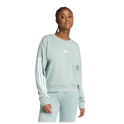 блуза,дамски,блузи,adidas,essentials,3,stripes,french,terry,sweatshirt,grey,(wonder,sage,white)