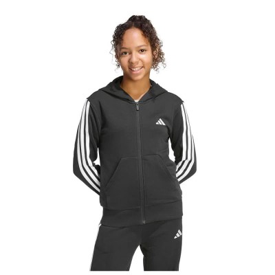 блуза,детски,блузи,adidas,essentials,full,zip,sweatshirt,black,(black,white)