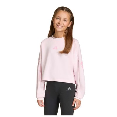 блуза,детски,блузи,adidas,future,icons,3,stripes,cropped,sweatshirt,pink,(clear,pink,true,pink)