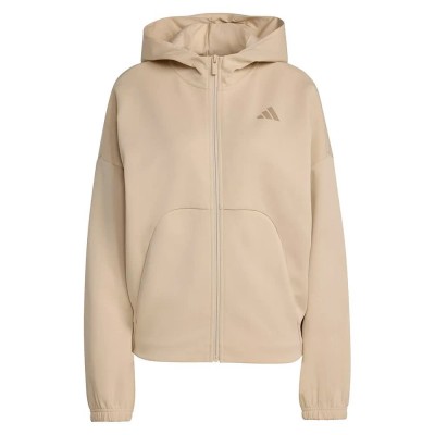 блуза,дамски,блузи,adidas,future,icons,small,logo,full,zip,sweatshirt,beige,(crystal,linen)