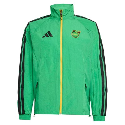 футболна,фланелка,мъжки,пуловери,adidas,jamaica,home,anthem,full,zip,sweatshirt,green,(vivid,green)