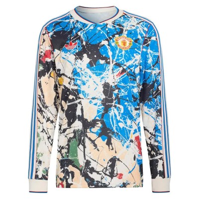 тениска,мъжки,тениски,дамски,тениски,adidas,manchester,united,stone,roses,long,sleeve,t,shirt,multicolor,(multicolor)