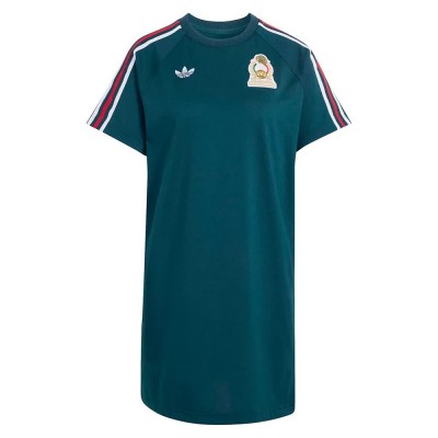 рокля,дамски,поли,и,рокли,adidas,mexico,originals,short,sleeve,dress,blue,(aurora,ivy)