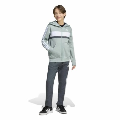 анцуг,детски,анцузи,adidas,seasonal,essentials,tiberio,3,stripes,fleece,tracksuit,green,(wonder,sage,white,dark,grey,heather)