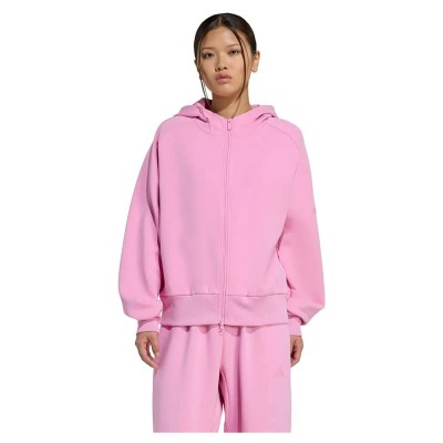 блуза,дамски,блузи,adidas,soft,lux,full,zip,sweatshirt,pink,(st,tropic,bloom)