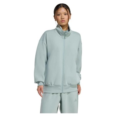 блуза,дамски,блузи,adidas,soft,lux,loose,full,zip,sweatshirt,green,(wonder,sage)