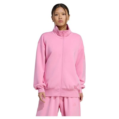 блуза,дамски,блузи,adidas,soft,lux,loose,full,zip,sweatshirt,pink,(st,tropic,bloom)