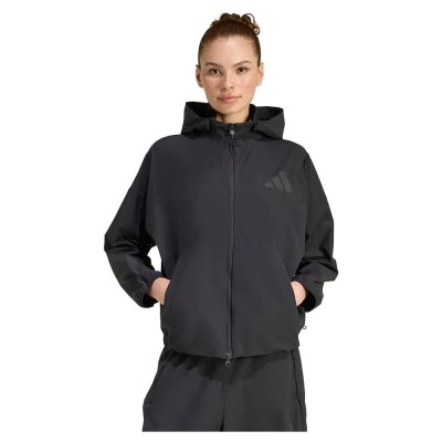 блуза,дамски,блузи,adidas,z.n.e,woven,full,zip,sweatshirt,black,(black)