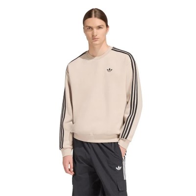 блуза,мъжки,пуловери,adidas,originals,adicolor,3,stripes,oversized,crewneck,sweatshirt,beige,(stone,khaki)