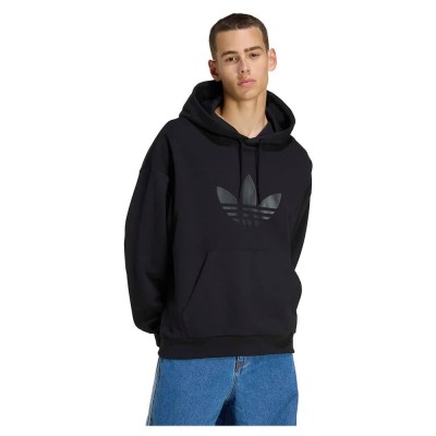 суичър,мъжки,пуловери,adidas,originals,adicolor,trefoil,hoodie,black,(black,white)