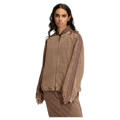 блуза,дамски,блузи,adidas,originals,corduroy,sst,full,zip,sweatshirt,brown,(earth,strata)