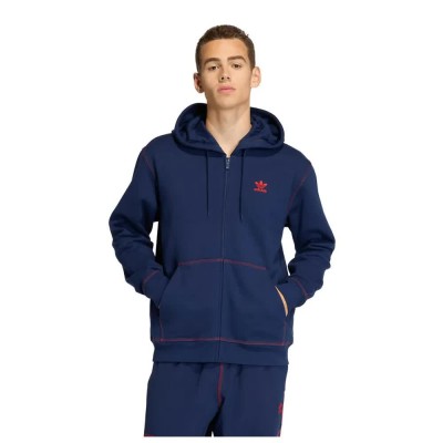 блуза,мъжки,пуловери,adidas,originals,essentials,trefoil,full,zip,sweatshirt,blue,(night,indigo)