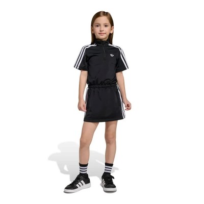 рокля,дамски,поли,и,рокли,adidas,originals,firebird,short,sleeve,short,dress,black,(black,white)