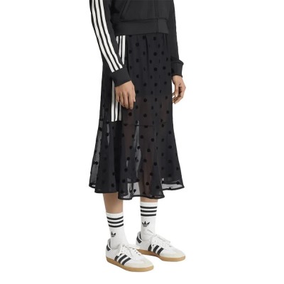 пола,дамски,поли,и,рокли,adidas,originals,sheer,polka,dots,skirt,black,(black)