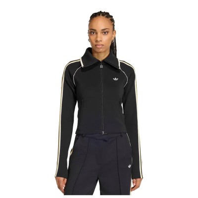 блуза,дамски,блузи,adidas,originals,slim,fitted,firebird,full,zip,sweatshirt,black,(black)