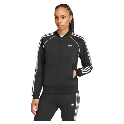 блуза,дамски,блузи,adidas,originals,sst,oversized,corduroy,full,zip,sweatshirt,black,(black,white)