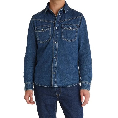 риза,с,дълъг,ръкав,дамски,ризи,мъжки,ризи,pepe,jeans,pm30909155u0,authentic,brooks,long,sleeve,shirt,blue,(denim)