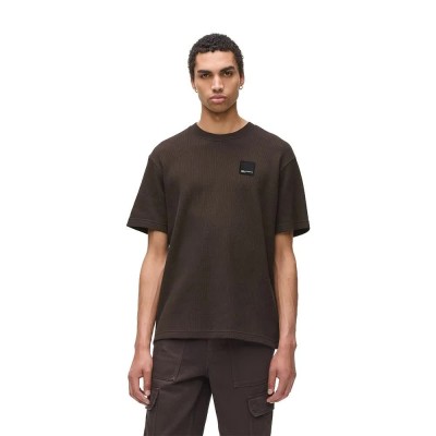 тениска,мъжки,тениски,дамски,тениски,karl,lagerfeld,a1m17049,regular,waffle,short,sleeve,t,shirt,brown,(chocolate,torte)