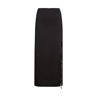 пола,дамски,поли,и,рокли,karl,lagerfeld,a1w12010,satin,maxi,skirt,black,(black)