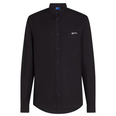 риза,с,дълъг,ръкав,мъжки,ризи,karl,lagerfeld,a3m16005,poplin,long,sleeve,shirt,black,(black)