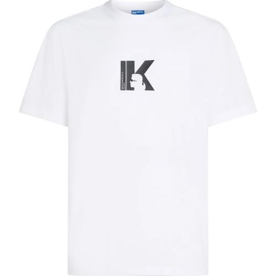 тениска,мъжки,тениски,дамски,тениски,karl,lagerfeld,a3m17057,regular,k,logo,short,sleeve,t,shirt,white,(white)