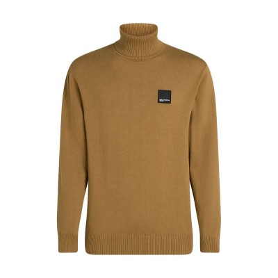 блуза,мъжки,пуловери,дамски,пуловери,karl,lagerfeld,jeans,a3m18001,regular,high,neck,sweater,brown,(chipmunk)