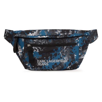 чанта,всички,чанти,karl,lagerfeld,a3m30201,essential,waist,bag,blue,(digital,uniform,aop,green)