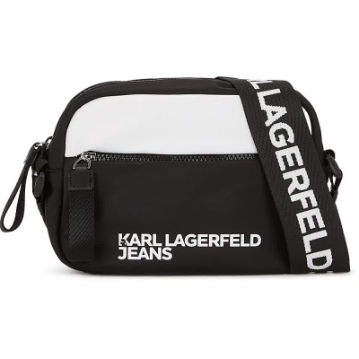 чанти,за,през,рамо,karl,lagerfeld,a3m30239,essential,b,w,crossbody,black,(white,black)