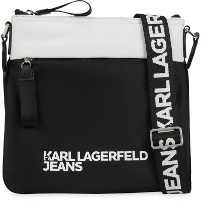 чанти,за,през,рамо,karl,lagerfeld,a3m30240,essential,crossbody,black,(white,black)