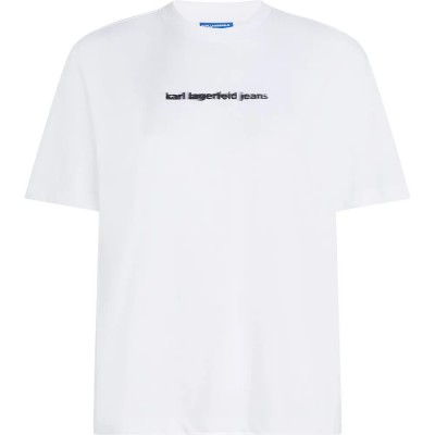тениска,мъжки,тениски,дамски,тениски,karl,lagerfeld,a3w17039,regular,blur,logo,short,sleeve,t,shirt,white,(white)